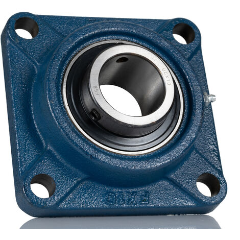 Roulement RS PRO, diam int 50mm, 4 trous de fixations en Fonte ( Prix pour 1 ) (1/2)