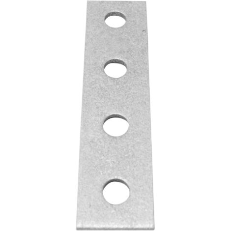 Support Galvanisé et trempé à chaud Rectangulaire, 4 trous de diamètre 14mm, 40 x 168 x 5mm