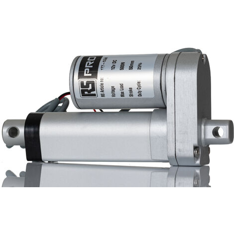 Actionneur linéaire électrique, RS PRO, 12V c.c., 500N, 14.6mm/s, 50mm ( Prix pour 1 ) (1/3)