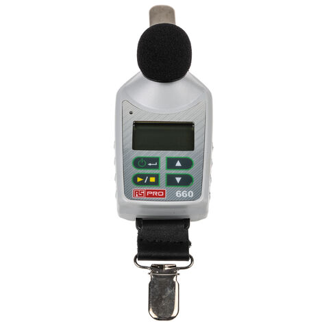 Sonomètre enregistreur RS PRO RS-660 140dB avec filtres A, C, Type 2, Z