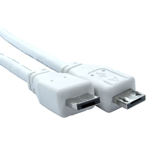 Câble USB RS PRO, Mini USB B vers USB A, Blanc, 3m ( Prix pour 1 )