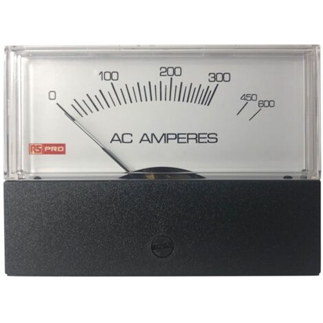Ampèremètre analogique de panneau V c.a. RS PRO, Echelle 10 (Input) A, 600 (Scale) A, 76mm x 74mm ( Prix pour 1 ) (1/3)