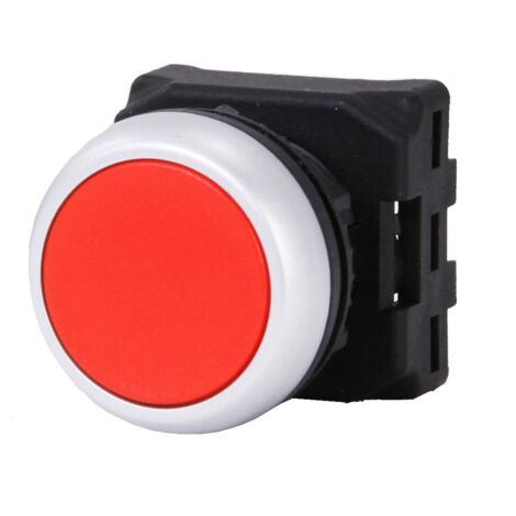 Tête de bouton-poussoir RS PRO Rouge, Retour par ressort, Ø découpe 22mm ( Prix pour 1 )