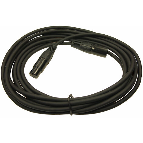Câble XLR RS PRO XLR à 3 broches 3m Noir