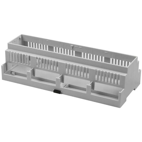 Boîtier pour rail DIN RS PRO Top ouvert, côtés à ventilation, Dimensions 212.1 x 90 x 58mm ( Prix pour 1 ) (1/2)