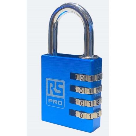 Cadenas à combinaison RS PRO en Aluminium, Ø anse 6mm ( Prix pour 1 ) (1/3)