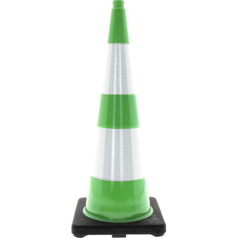 Cône de sécurité, Vert, Hauteur de 90 cm ( Prix pour 1 )