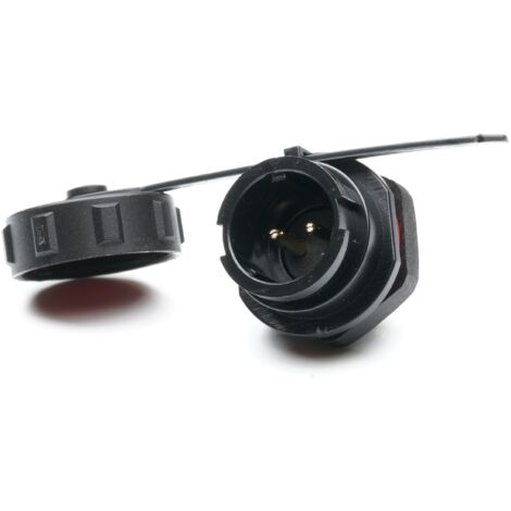 Connecteur circulaire 2 contacts, raccordement A souder ( Prix pour 1 )