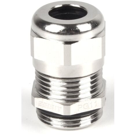 Presse-étoupe M20 x 1.5 en Laiton nickelé pour câble de 6mm à 12mm, avec contre-écrous, IP68 ( Prix pour 1 )