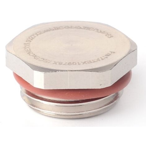 Bouchon obturateur RS PRO M20, Ø 20.2mm en Laiton nickelé, IP68 ( Prix pour Sachet de 5 )