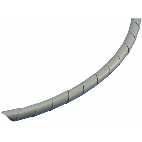 Gaine en spirale pour protection de câble - Ø 15 mm - 2,5 m - Blanc