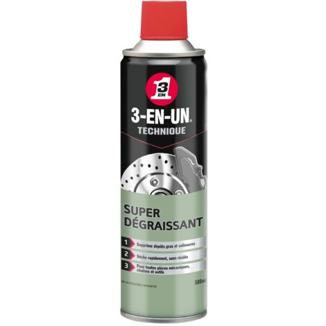 Wd40 Company – Dégraissant 3-en-un 500ml – Élimine graisses, goudrons et dépôts – Formule sans solvant chloré – Compatible tous métaux et plastiques (1/10)