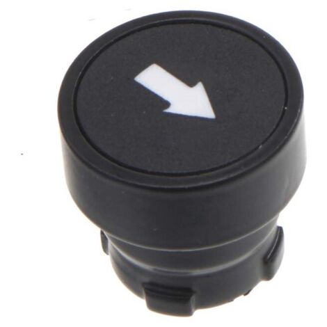 Tête de bouton-poussoir RS PRO Noir, Momentané, Ø découpe 22mm ( Prix pour 1 )