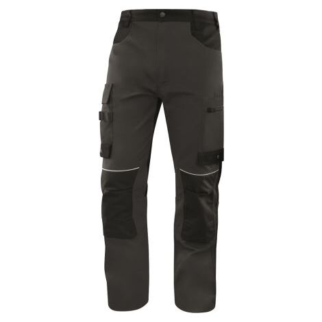 Pantalon de travail Delta Plus Mach 5, M, 74/82cm Mixte, Noir, Gris ( Prix pour 1 )