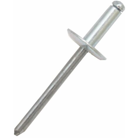 Rivet Aluminium Argent longueur 20mm diamètre 4.8mm ( Prix pour Sachet de 50 )