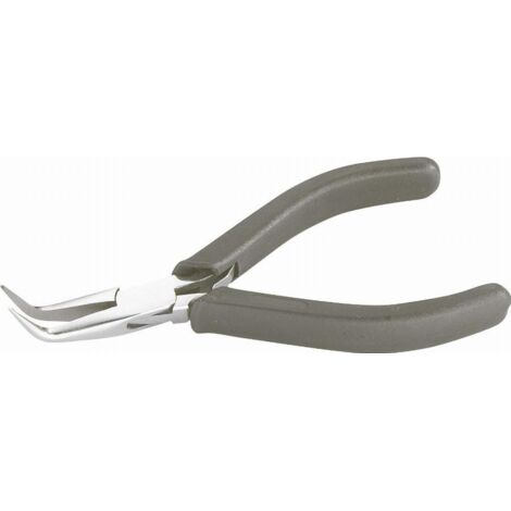 Pince à Bec Long Courbé TRAHOO Avec Mâchoire Dentelée Et Coupantes De