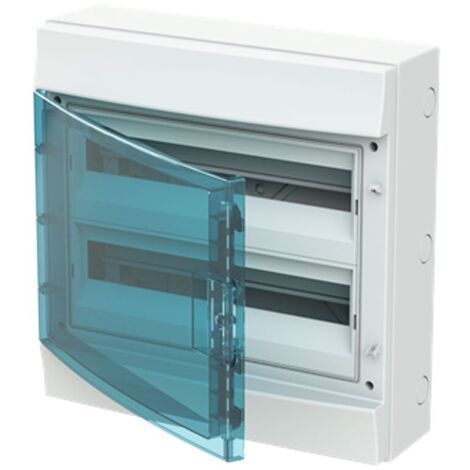 Tableau électrique ABB, en Plastique, 36 Modules, 125A IP65, 435 x 430 x 155mm, série Mistral65 ( Prix pour 1 ) (1/3)