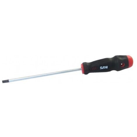Sam Outillage – Tournevis électricien fendu 2,5 mm – Longueur 50 mm – Poignée antidérapante pour confort – TA25E50 (1/3)