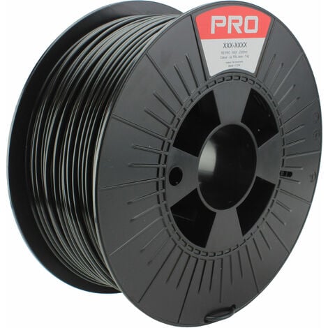 Filament pour imprimante 3D, PLA, Ø 2.85mm, Noir, 1kg, FDM ( Prix pour 1 )