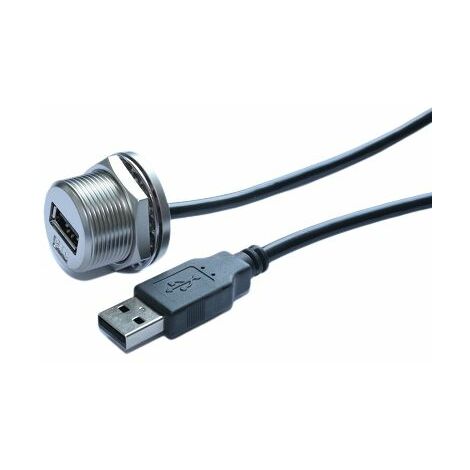 Connecteur USB-A 2.0 USB-A Femelle RS PRO ports, Montage panneau, Droit ( Prix pour 1 )