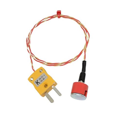Thermocouple type Type K Ø 12.5mm, L 0.5m, +250°C max à Fiche mâle miniature ( Prix pour 1 )