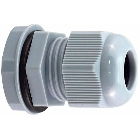 Presse-étoupe M20X1.5 en Nylon 66 pour câble de 8mm à 12mm, avec contre-écrous, IP68 ( Prix pour Sachet de 10 )