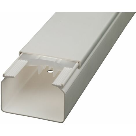 Mini goulotte RS PRO, 60 mm x 40mm, en PVC ( Prix pour Sachet de 7 )