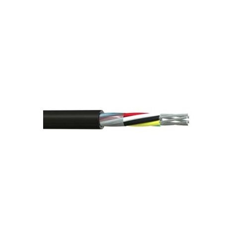 Câble multiconducteur RS PRO, 2 x 0,5 mm², gaine PVC Noir, 25m ( Prix pour Bobine de 25 )
