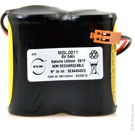 NX - Batterie automate 2x C BR 2S1P ST1 6V 5Ah JAE (1/3)