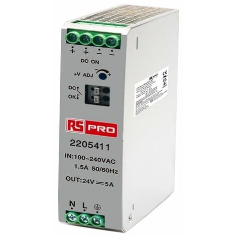 DR-120-24 Alimentation à découpage sur rail 24V 120W