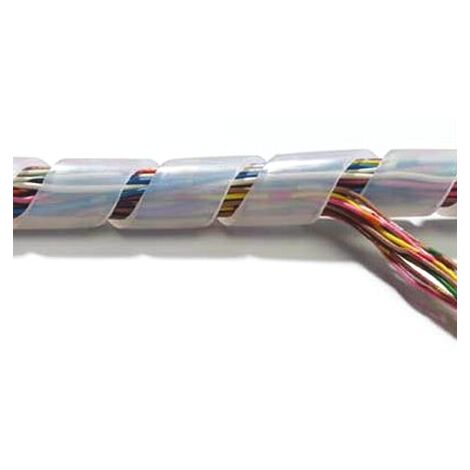 Ruban Spiralé Transparent 5m - Gaine Câble Flexible 1.5-10mm | Organisation Câbles Antiusure