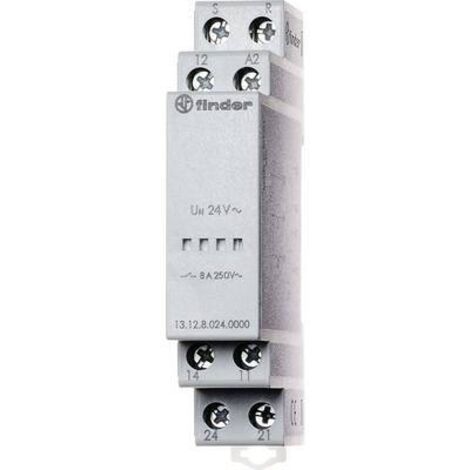 Finder 13 Series Relais de puissance 1 RT, bobine 24V c.a. / V c.c. Rail DIN 2.5W ( Prix pour 1 )
