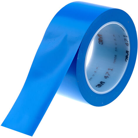 Ruban de marquage Bleu 3M Scotch 471, 50mm x 33m x 0.14mm ( Prix pour 1 )