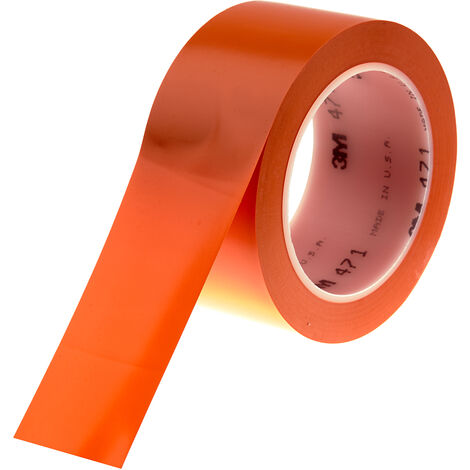 Ruban de marquage Orange 3M Scotch 471, 50mm x 33m x 0.14mm ( Prix pour 1 ) (1/2)