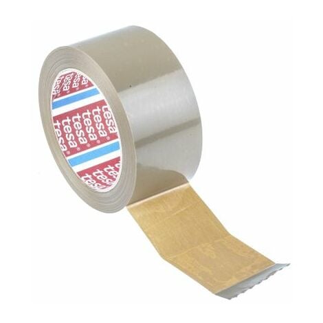 Ruban adhésif emballage PVC Havane - 50 mm x 66 m : Rubans