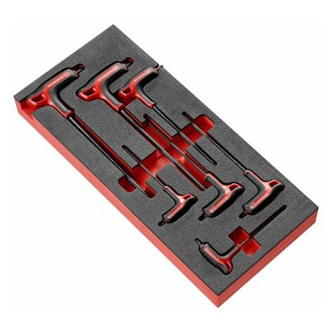 Facom – Jeu de clés Torx 7 pièces – Acier au silicium – Dimensions 10 à 40 mm – Finition phosphate – Rangement sécurisé dans plateau mousse - 89TXA