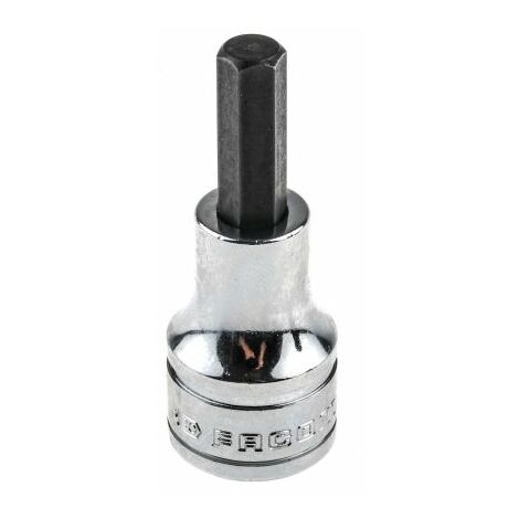 Facom – Douille tournevis 1/2' hexagonal 8mm – Longueur 60mm – Finition chrome brillant – Embout non amovible pour usage professionnel