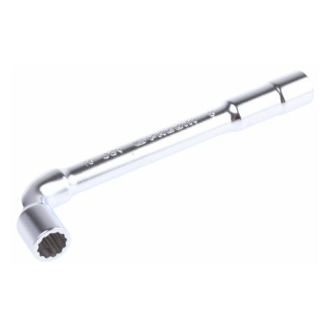 Facom – Clé à pipe débouchée 8 mm – Acier chrome vanadium – Tête courte 12 pans – Angle de reprise 30° – Longueur 114 mm
