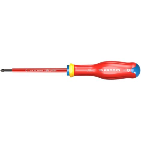 Tournevis Protwist isolé ATD 1X100 VE pour vis PZ1 Facom
