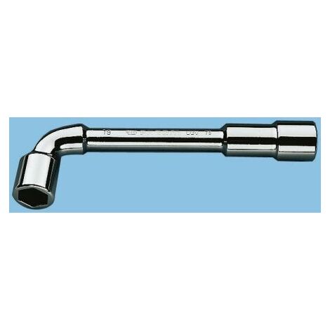 Facom – Clé à pipe débouchée OGV 6x6 pans 25 mm – Acier chrome vanadium – Finition chrome satiné – Accès facile aux tiges filetées