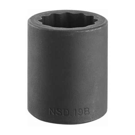 Douille pour clé à choc Bi-Hexagone, 30mm Carré 1/2" ( Prix pour 1 ) (1/3)