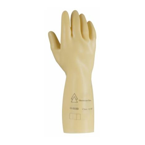 Facom – Gants d'électricien taille 10 – Latex naturel – Résistance mécanique élevée – Protection efficace pour travaux électriques – Lot de 2 gants (1/2)