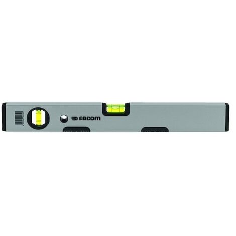 Facom – Niveau à bulle tubulaire magnétique 2 fioles 40 cm – Précision 1 mm/m – Alliage léger pour surfaces métalliques – Facilité de fixation