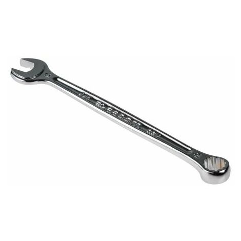 Facom – Clé mixte 10 mm – Alliage d'acier – Longueur 145 mm – Tête inclinée 15° pour accès facilité – Normes NF ISO 691 et DIN ISO 691