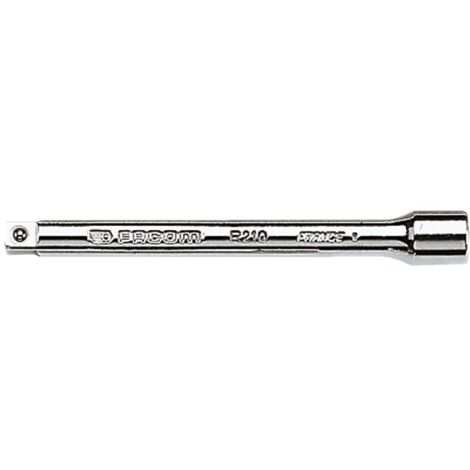 Facom – Rallonge 1/4'' 100 mm – Compatible avec douilles carrées – Finition chrome – Pour zones d'accès difficile