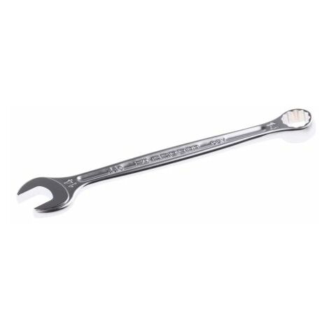 Facom – Clé mixte 14 mm tête fourche OGV 12 pans – Longueur 180 mm – Dégagement optimisé pour accès vis en série – Finition chrome satiné