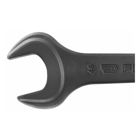 Facom – Clé plate 38 mm – Longueur 300 mm – Hexagone de manœuvre – Tête biseautée 15° pour serrage efficace – Outil robuste pour industrie lourde