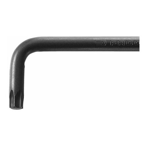 Facom – Clé Torx T40 – Long bras L – Empreinte sphérique 20° pour accès difficile – Finition brunie – 1 pièce - 89S40