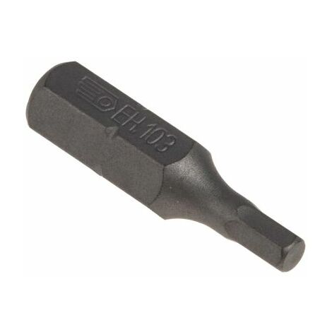 Facom – Embout hexagonal 1/4'' pour vis à 6 pans creux 3 mm – Longueur 25 mm – Acier pour usage intensif – Vissage rapide et précis - EH103