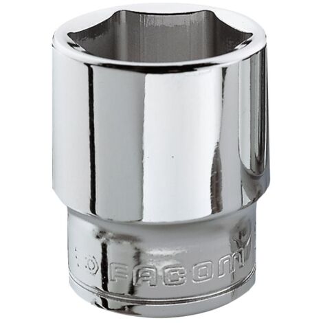 Facom – Douille hexagonale 10mm – Entraînement carré 3/8' – Longueur 27mm – Profil OGV® pour prise optimale – Compatible clés à cliquet